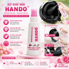 Combo 5 Chai xịt Khử Mùi Hôi Giầy Dép Mũ Bảo Hiểm Hando 120ml
