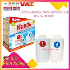 [M.PHỐT] Bộ chế phẩm sinh học thông tắc và khử mùi hầm cầu bể phốt 860g (2 Chai)