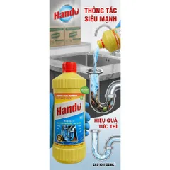 [TẮC ĐÂU THÔNG ĐẤY] Nước Thông Cống Hando 1000ml Nội Địa 810812