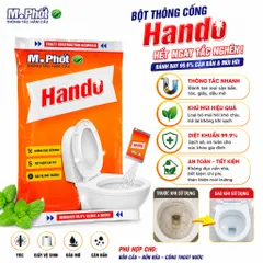 [HOT] Bộ 4 gói Thông tắc hầm cầu M. Phốt Hando 215g cao cấp