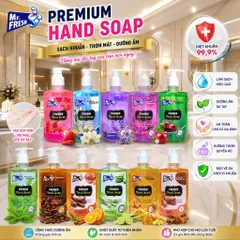 Nước rửa tay khử mùi Diệt khuẩn Mr.Fresh 500ml Hương Cam Quế