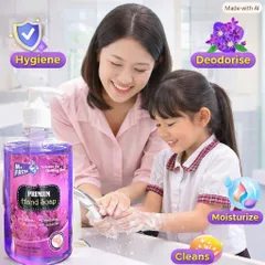 Nước rửa tay khử mùi Diệt khuẩn Mr.Fresh 500ml Hương Xả Chanh