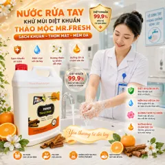 🧴 NƯỚC RỬA TAY MR.FRESH PREMIUM HAND SOAP 5L – HƯƠNG CAM QUẾ