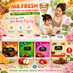 🧴 NƯỚC RỬA TAY MR.FRESH PREMIUM HAND SOAP 5L – HƯƠNG CAM QUẾ