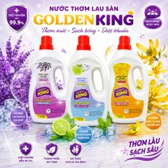 🌟 Nước Lau Sàn Golden King 1.2L Công Nghệ Nhật Bản Thơm Lâu & Diệt Khuẩn Hiệu Quả