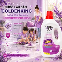 🌟 Nước Lau Sàn Golden King 1.2L Công Nghệ Nhật Bản Thơm Lâu & Diệt Khuẩn Hiệu Quả