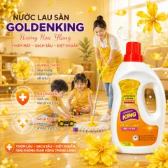 🌟 Nước Lau Sàn Golden King 1.2L Công Nghệ Nhật Bản Thơm Lâu & Diệt Khuẩn Hiệu Quả