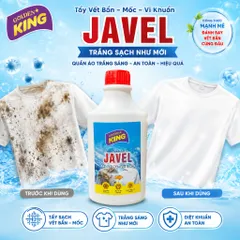 🧴 NƯỚC TẨY QUẦN ÁO JAVEL GOLDEN KING 500ML – GIẢI PHÁP LÀM SẠCH VẾT BẨN, MỐC VÀ KHỬ MÙI HIỆU QUẢ