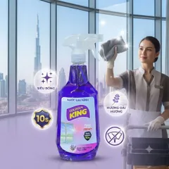 🪟 NƯỚC LAU KÍNH GOLDEN KING HƯƠNG TOKYO LAVENDER – KÍNH SÁNG BÓNG, KHÔNG VẾT SỌC ✨