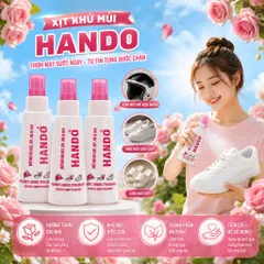 🌸 XỊT KHỬ MÙI HÔI GIÀY DÉP HANDО – HƯƠNG THƠM DỊU NHẸ, THƠM MÁT SUỐT NGÀY