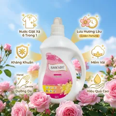 🧺 NƯỚC GIẶT SAWADY 3.8L – SẠCH THƠM HOÀN HẢO, NÂNG NIU TỪNG SỢI VẢI