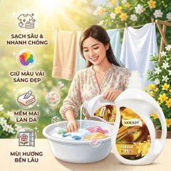 🧺 NƯỚC GIẶT SAWADY 3.8L – SẠCH THƠM HOÀN HẢO, NÂNG NIU TỪNG SỢI VẢI