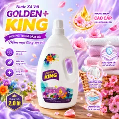 🌟 NƯỚC XẢ VẢI GOLDEN KING 2L HƯƠNG QUYẾN RŨ NỒNG NÀN – BÍ QUYẾT CHO QUẦN ÁO MỀM MẠI, THƠM NGÁT HƯƠNG