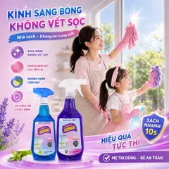 🪟 NƯỚC LAU KÍNH GOLDEN KING – KÍNH SÁNG BÓNG, KHÔNG VẾT SỌC ✨