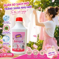 🧴 NƯỚC TẨY VẾT BẨN VẢI MÀU OXYGEN GOLDEN KING 500ML