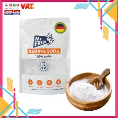 Bột Baking Soda Đa Năng Mr. Fresh 320g FREE - Bột đa năng Tẩy rửa, Khử mùi, Chống ẩm mốc, Vệ sinh gia đình