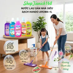 🧹 NƯỚC LAU SÀN NHÀ SIÊU SẠCH HAND0 AROMA 1L – SẠCH BÓNG, THƠM DỊU, KHÔNG GIAN THOÁNG MÁT
