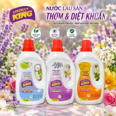 🌟 Nước Lau Sàn Golden King 1.2L Hương Tokyo Lavender Công Nghệ Nhật Bản Thơm Lâu & Diệt Khuẩn Hiệu Quả