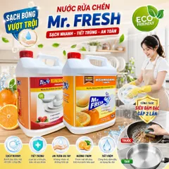 [SẠCH BÓNG KIN KÍT] Nước rửa chén,bát siêu đậm đặc Mr.Fresh 5L Hương Cam,Đào 810909