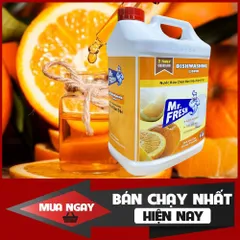 [SẠCH BÓNG KIN KÍT] Nước rửa chén,bát siêu đậm đặc Mr.Fresh 5L Hương Cam,Đào 810909