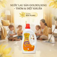 🌟 Nước Lau Sàn Golden King 1.2L Hương Hoa Ylang Công Nghệ Nhật Bản Thơm Lâu & Diệt Khuẩn Hiệu Quả