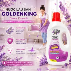🌟 Nước Lau Sàn Golden King 1.2L Hương Bạc Hà Chanh Công Nghệ Nhật Bản Thơm Lâu & Diệt Khuẩn Hiệu Quả