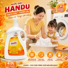 🌸 NƯỚC GIẶT HANDO BẢO VỆ VẢI HƯƠNG HAMONY – HƯƠNG THƠM BỀN LÂU 🌸