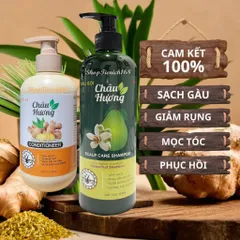 Dầu Xả Hương Gừng Châu Hương 300ml -Làm Sạch,Phục Hồi Hư Tổn,Ngừa gãy rụng,Dưỡng tóc và Da Đầu