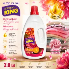 ✨ NƯỚC XẢ VẢI GOLDEN KING 2L – MỀM MẠI, THƠM LÂU, CHUẨN CHẤT LƯỢNG ✨