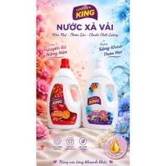 ✨ NƯỚC XẢ VẢI GOLDEN KING 2L HƯƠNG QUYẾN RŨ NỒNG NÀN– MỀM MẠI, THƠM LÂU, CHUẨN CHẤT LƯỢNG ✨