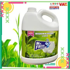 Nước rửa chén Bát siêu đậm đặc Mr.Fresh 4.2kg Mr.Fresh Hương Trà Xanh