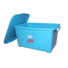 [Rẻ Nhất] Thùng Nhựa Đựng Đồ Đa Năng Sawady Thái Lan  Có Nắp Đậy & Quai Gài - Loại 15L 811018