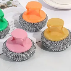 Búi Cọ xoong nồi có tay cầm chuyên dụng (vệ sinh dụng cụ nhà bếp) 811022