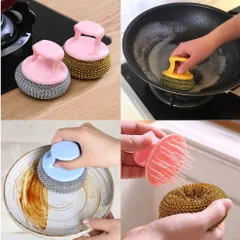 Búi Cọ xoong nồi có tay cầm chuyên dụng (vệ sinh dụng cụ nhà bếp) 811022