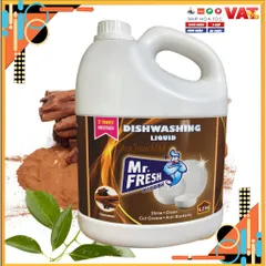 Nước rửa chén bát Mr.Fresh 4.2 kg Hương Quế diệt khuẩn mềm mại da tay