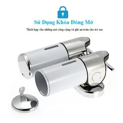 Hộp xà bông gạt thông minh 2 bình 1000ml Homestar sang trọng 811071