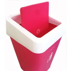 [HOT] Bộ 2 Thùng rác nhựa gia đình cao cấp nắp bập bênh cao TI678