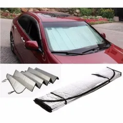 [HOT] Bộ 1 che chống nắng phản quang gấp gọn cỡ lớn 125x70cm và 2 tấm che chống nắng phản quang cửa bên TI697