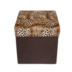 [HOT] Ghế hộp đựng đồ đa năng năp da hình vuông 811333