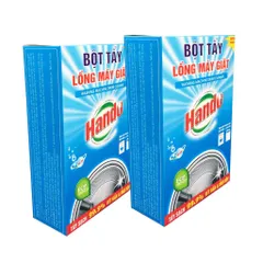 [HOT] [Nhập HC1712 giảm 10%]Bộ 2 Hộp 4 gói x 100g tẩy lồng máy giặt Hando siêu sạch thế hệ mới