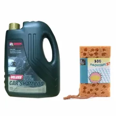 [HOT] Nước rửa xe ô tô xe máy super cleaner  kèm Mút lau rửa xe
