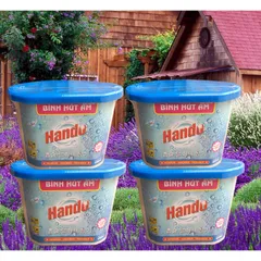 [HOT] Bộ 4 bình hút ẩm Hando 450ml (Hồng) 811439