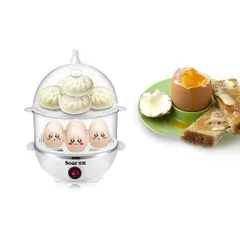 [HOT] Máy luộc trứng hấp thức ăn đa năng 2 tầng Tienich168 TI168 811453