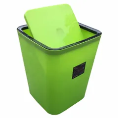 [HOT] Thùng rác gia đình nhựa bóng cao cấp nắp bập bênh bằng giao màu ngẫu nhiên TI780