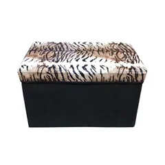 [HOT] Ghế đựng đồ nắp da hình chữ nhật – 50x30x30cm tienich168( ( GIAO MÀU NGẪU NHIÊN)