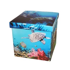 [HOT] Ghế hộp da tienich168 38x38x38cm giao màu ngẫu nhiên