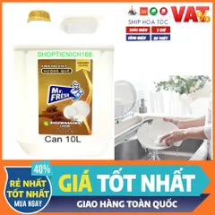 Nước rửa Chén bát đậm đặc an toàn với mọi làn da Mr Fresh 20L Hương Quế ( Giao 2 can 10 L)