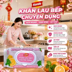 🧽 KHĂN LAU BẾP CHUYÊN DỤNG HANDO – GIẢI PHÁP VỆ SINH NHANH GỌN CHO GIAN BẾP