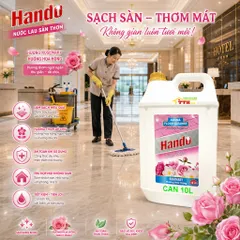 Nước thơm lau sàn nhà Hando can 20L hương nhài (Giao 2 Can 10L)