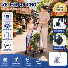 🛒 XE KÉO ĐI CHỢ TẢI TRỌNG 25KG – TIỆN LỢI, BỀN ĐẸP, DỄ DI CHUYỂN